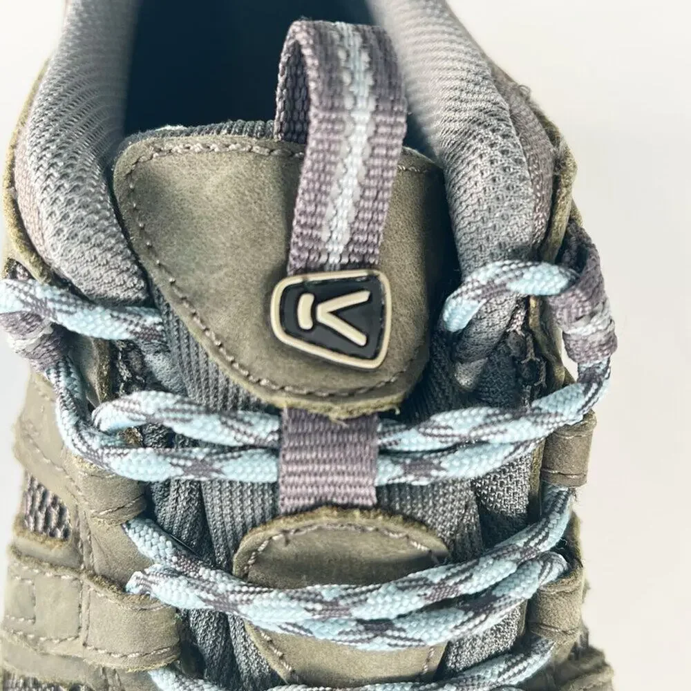 Keen 5258 Voyageur Low Leather Trail Hiking Shoes Taupe Brown Black Women 9